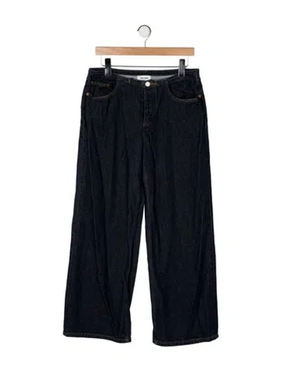Pre-owned Still Here High-rise Wide Leg Jeans In Blue