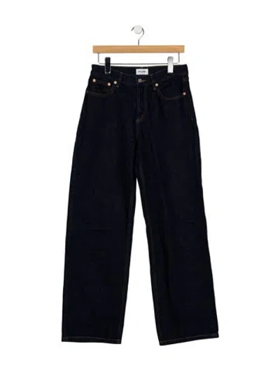 Pre-owned Still Here High-rise Wide Leg Jeans In Blue
