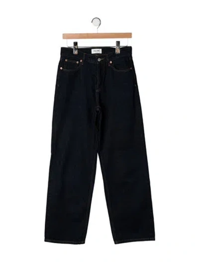 Pre-owned Still Here High-rise Wide Leg Jeans In Blue