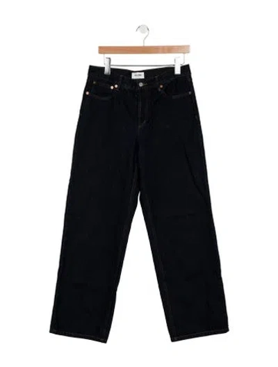 Pre-owned Still Here High-rise Wide Leg Jeans In Blue