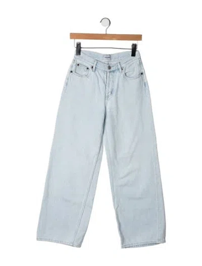 Pre-owned Still Here High-rise Wide Leg Jeans In Blue