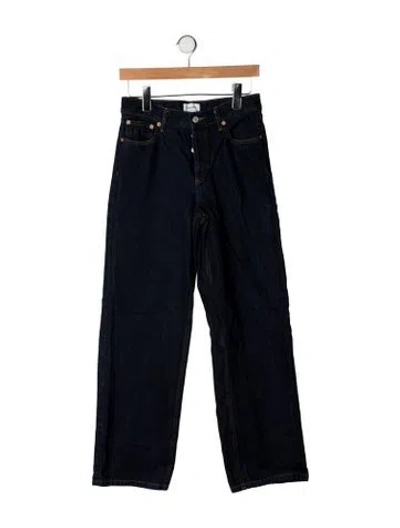 Pre-owned Still Here High-rise Wide Leg Jeans In Blue
