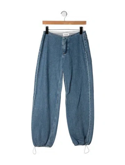 Pre-owned Still Here High-rise Wide Leg Jeans In Blue