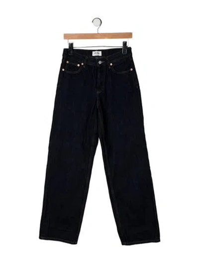 Pre-owned Still Here High-rise Wide Leg Jeans In Blue