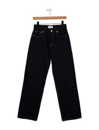 Pre-owned Still Here High-rise Wide Leg Jeans In Blue