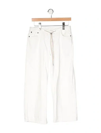 Pre-owned Still Here High-rise Wide Leg Jeans In Neutral