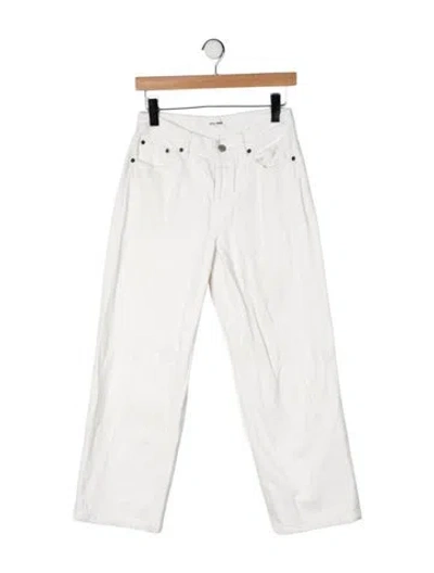 Pre-owned Still Here High-rise Wide Leg Jeans In Neutrals