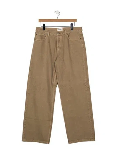 Pre-owned Still Here High-rise Wide Leg Jeans In Neutrals