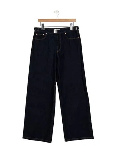 Pre-owned Still Here High-rise Wide Leg Jeans W/ Tags In Blue