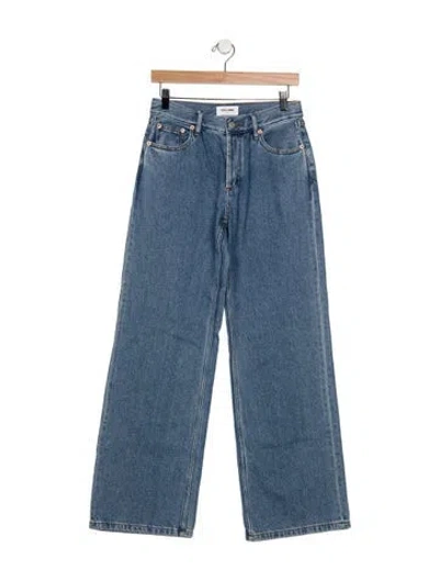 Pre-owned Still Here High-rise Wide Leg Jeans W/ Tags In Blue