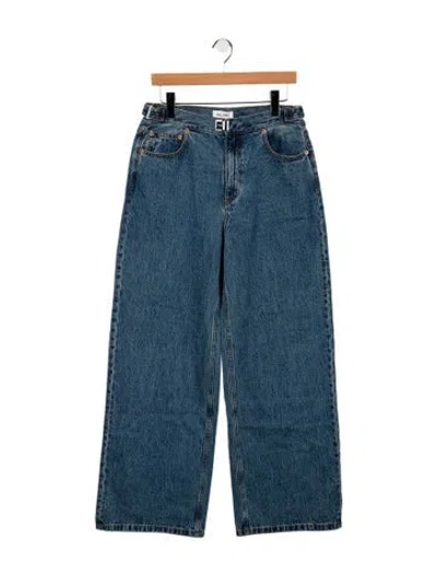 Pre-owned Still Here High-rise Wide Leg Jeans W/ Tags In Blue