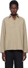 Still Here Khaki Lexington Shirt In Brown