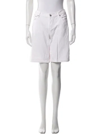 Pre-owned Still Here Knee-length Shorts In White