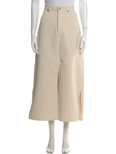 Pre-owned Still Here Long Skirt In Neutral