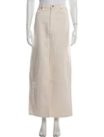Pre-owned Still Here Long Skirt In Neutrals