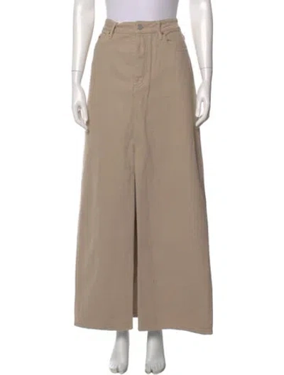 Pre-owned Still Here Long Skirt W/ Tags In Neutral