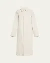 Still Here Taupe Canvas Trench Coat