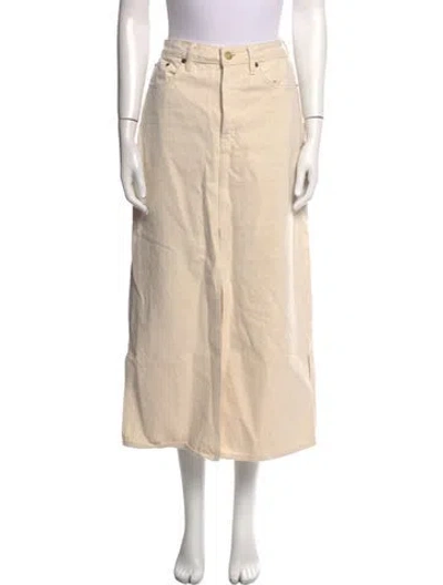 Pre-owned Still Here Midi Length Skirt In Neutral