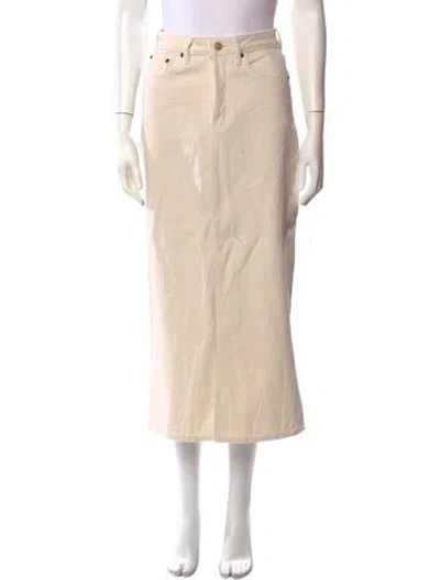 Pre-owned Still Here Midi Length Skirt In Neutral