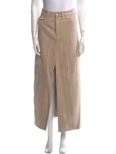 Pre-owned Still Here Midi Length Skirt In Neutral
