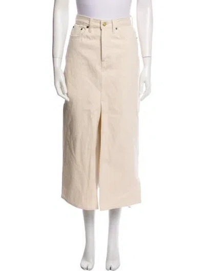 Pre-owned Still Here Midi Length Skirt In Neutral