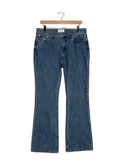 Pre-owned Still Here Mid-rise Flared Jeans W/ Tags In Blue