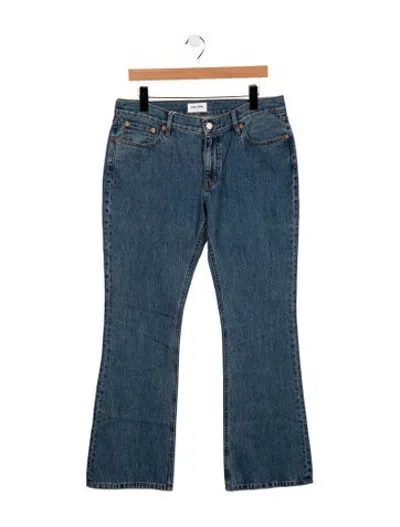 Pre-owned Still Here Mid-rise Flared Jeans W/ Tags In Blue
