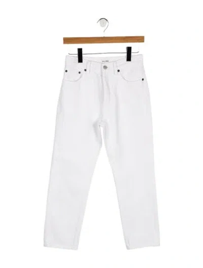 Pre-owned Still Here Mid-rise Straight Leg Jeans In Blue