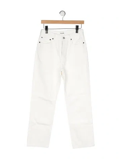 Pre-owned Still Here Mid-rise Straight Leg Jeans In Multi