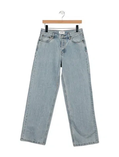 Pre-owned Still Here Mid-rise Straight Leg Jeans W/ Tags In Blue