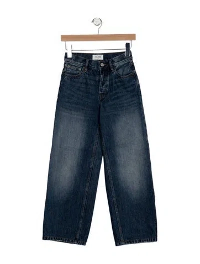 Pre-owned Still Here Mid-rise Wide Leg Jeans In Blue