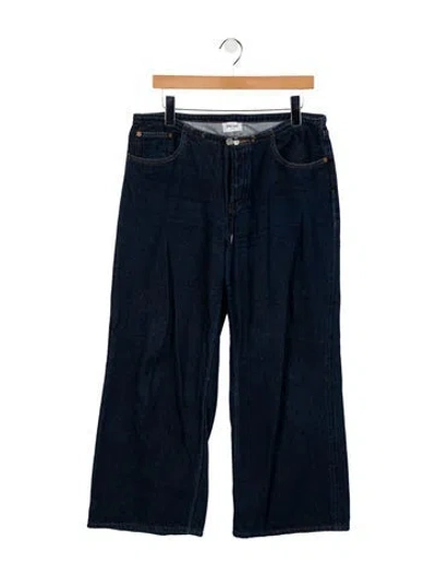 Pre-owned Still Here Mid-rise Wide Leg Jeans In Blue