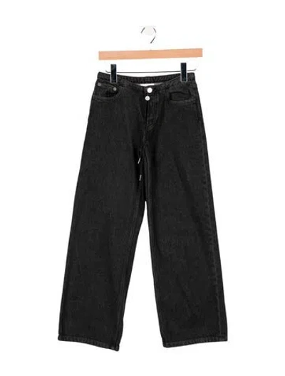 Pre-owned Still Here Mid-rise Wide Leg Jeans In Blue