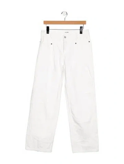 Pre-owned Still Here Mid-rise Wide Leg Jeans In Blue