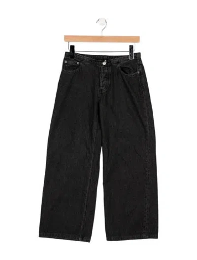 Pre-owned Still Here Mid-rise Wide Leg Jeans In Blue