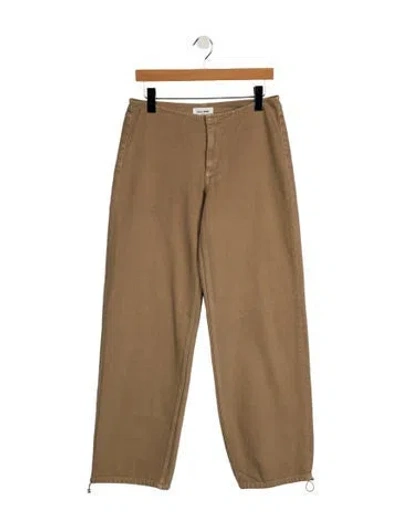 Pre-owned Still Here Mid-rise Wide Leg Jeans In Neutrals
