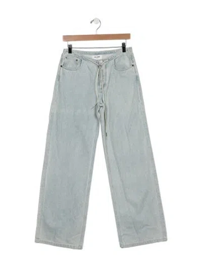 Pre-owned Still Here Mid-rise Wide Leg Jeans W/ Tags In Blue