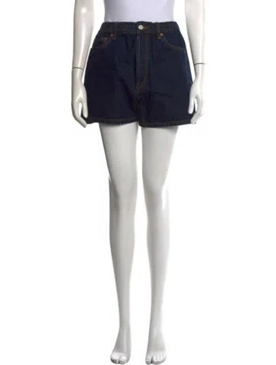 Pre-owned Still Here Mini Shorts In Blue