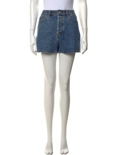 Pre-owned Still Here Mini Shorts In Blue