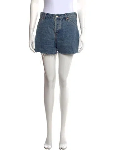Pre-owned Still Here Mini Shorts In Blue