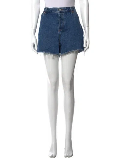 Pre-owned Still Here Mini Shorts In Blue