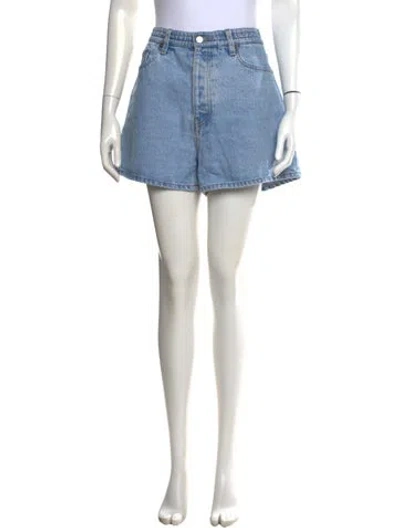 Pre-owned Still Here Mini Shorts In Blue