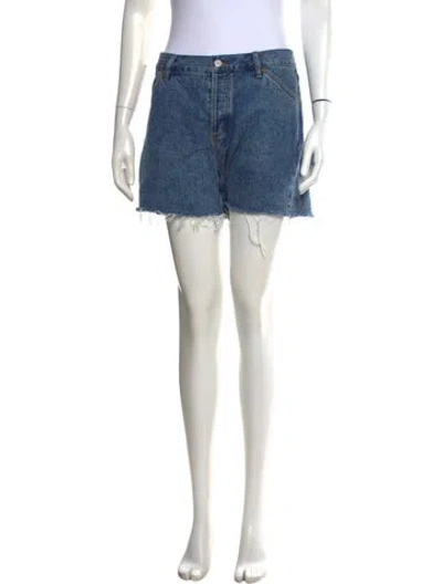 Pre-owned Still Here Mini Shorts In Blue