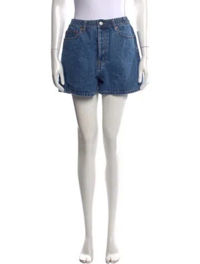 Pre-owned Still Here Mini Shorts In Blue