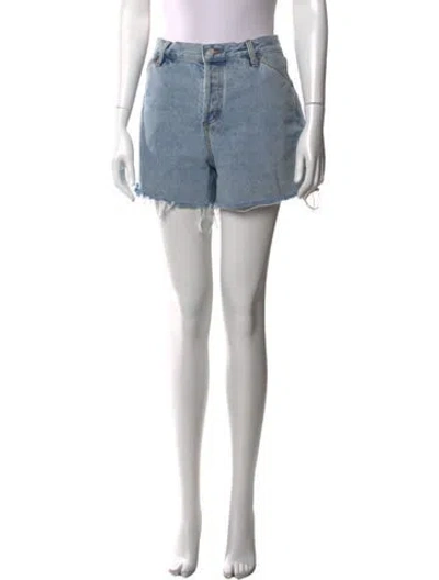 Pre-owned Still Here Mini Shorts In Blue