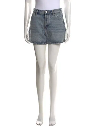 Pre-owned Still Here Mini Shorts In Blue