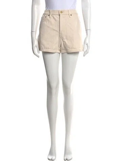 Pre-owned Still Here Mini Shorts In Neutral