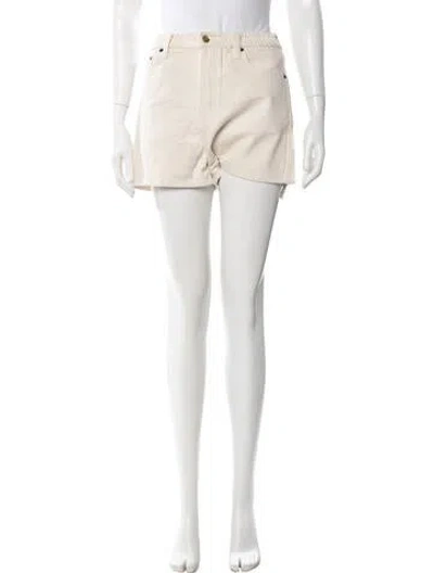 Pre-owned Still Here Mini Shorts In Neutral