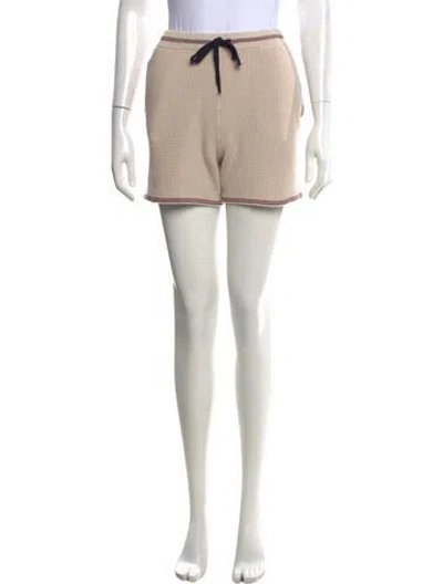 Pre-owned Still Here Mini Shorts In Neutrals