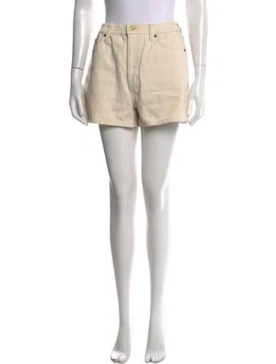 Pre-owned Still Here Mini Shorts In Neutrals